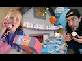 Download Lagu ADLEY plans a BiRTHDAY PARTY!!  Delivery Dad has new surprises for YOU!  bday merch and tumbling mat