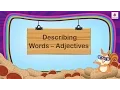 Describing Words - Adjectives English Grammar Composition Grade 1 Periwinkle
