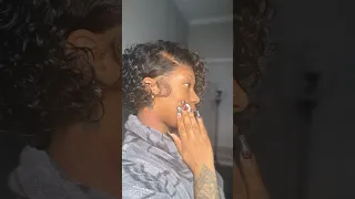 Short curly pixie cut