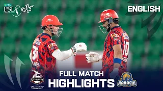 Full Highlights  | Lahore Qalandars vs Karachi Kings | English | Match 06  | HBL PSL 11 | MZB1U