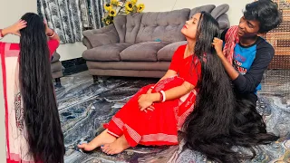 Bengali Women Longhair Video Monisha Longhair S Hairplay Video With Servant Bengali Hairplay 