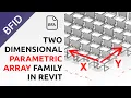 Create Two Dimensional Parametric Array Family in Revit in X-axis and Y-axis