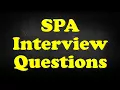 SPA Interview Questions