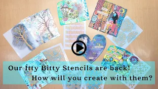 our itty bitty stencils are back how will you create with them