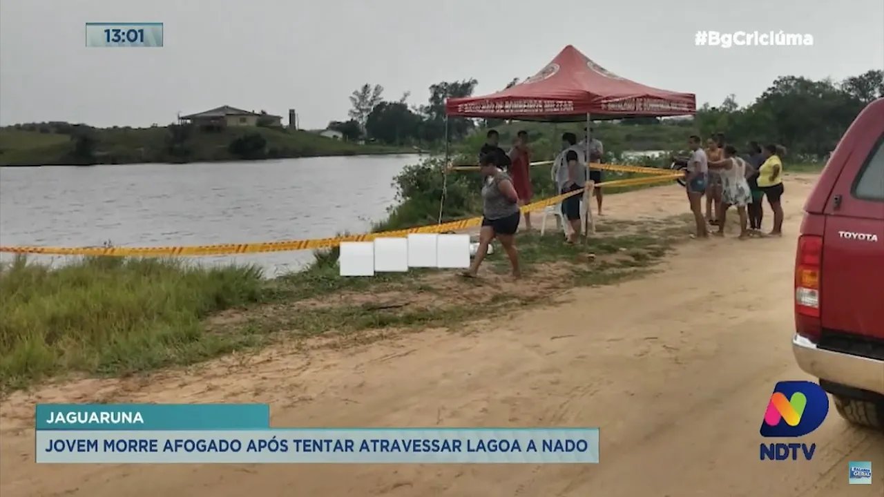 Giro de Notícias: jovem morre afogado após tentar atravessar a lagoa a nado em Jaguaruna