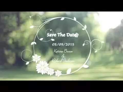 Download MP3 Custom Wedding Invitation Video - Save The Date