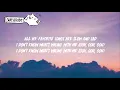 Weezer - All My Favourite Songs ft. AJR (Lyrics)