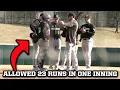 Small ball helps George Mason score NCAA-record 23 runs in one inning vs Holy Cross a breakdown