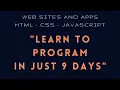 Jump Start Programming in Just 9 days or Your Money Back 1 Hour a Day