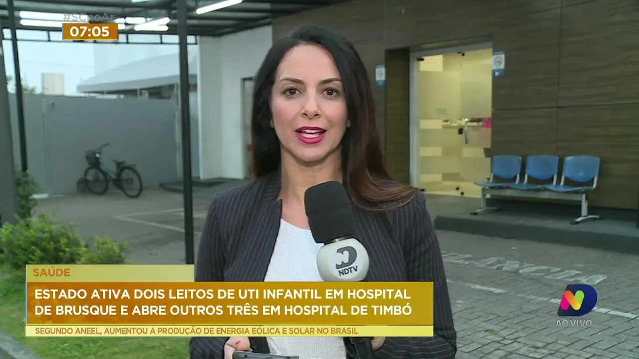 Secretaria da Saúde de SC ativa 2 leitos de UTI infantil em hospital de Brusque e outros 3 em Timbó