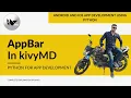 AppBar in KivyMD Android and iOS app development using python KivyMD