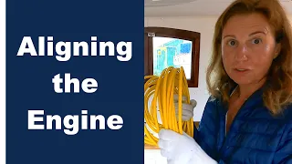 BARGE BUILD. Aligning the engine. The things are getting more serious! Sailing Ocean Fox Ep 216