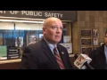 Bay City Public Safety Director Michael Cecchini announces arrests of 2 homicide suspects