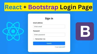 Building Login Page using React Bootstrap React Login Form
