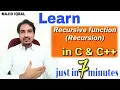 Recursive function C C Recursion Function Part-2 MAJID IQBAL MajiTech