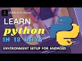Environment Setup For Android Learn Python For Beginners Days Code Challenge