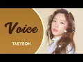 Download Lagu TAEYEON - VOICE (RINGTONE) | DOWNLOAD
