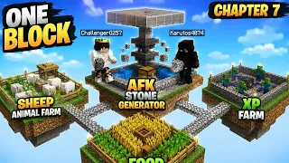 ONE BLOCK AFK STONE FARM