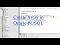 How to create a Array variable in Oracle