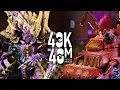 Tyranids vs Orks 40k in 40m Warhammer Battle - The Tide vs the Swarm