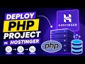 How to deploy php projects on hostinger