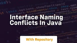 interface naming conflicts in java