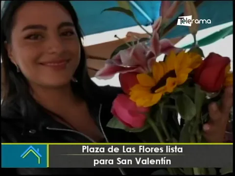 Plaza de Las Flores lista para San Valentín