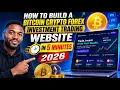 How to build a bitcoin Crypto Forex investment Trading website in 5 minutes