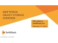 Erik Joelsson - Swiftstack Object Storage Overview