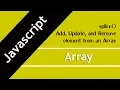 52 Javascript splice method in Hindi