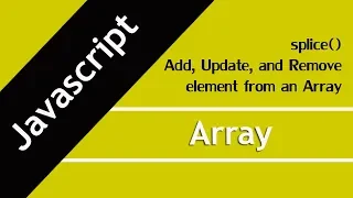 52 Javascript splice method in Hindi