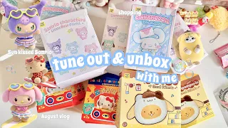 Cozy sanrio vlog (August) Miniso shopping + Daiso 🩷