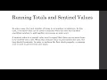 Running Totals and Sentinel Values