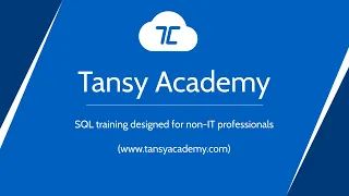 Tansy Academy SQL Training Introduction
