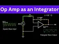 Op Amp as an Integrator - Understanding the Basics Operational Amplifier Electrical Engineering
