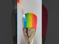 Painting a Rainbow Paintbrush