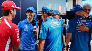 Charles Leclerc Hadjar Congratulate Pierre Gasly after gets back P3 in MonacoGP 2026