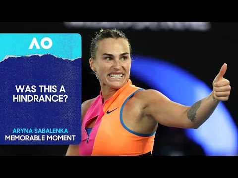 Aryna Sabalenka's Dramatic Hindrance Call | Australian Open 2026 - YouTube thumbnail