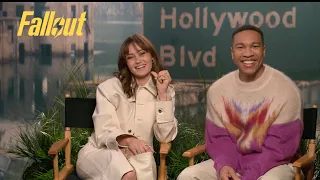 Did The FALLOUT Cast Play The Game Ella Purnell and Aaron Moten Talk Game Series INTERVIEW