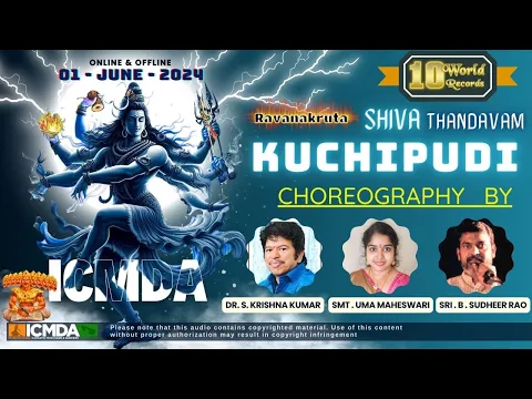 Download MP3 KUCHIPUDI SENIOR'S SHIVA THANDAVAM 10 WORRLD RECORDS MEGA EVENT CHOREOGRAPH