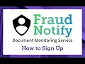 How to Sign Up for Fraud Notify - Pima County