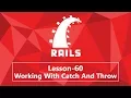 60 Working With Catch And Throw