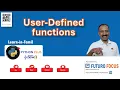 Python User-Defined Functions Explained in Tamil 2026 def Call Lesson 16 Python Plus