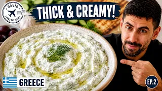 Authentic Greek Tzatziki (Thick & Creamy) | David Cooks the World |  EP.2
