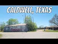 Caldwell Texas No talking drive through a Texas town