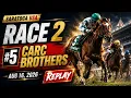 Carc Brothers Stays Perfect Saratoga Race 2 Replay Result August 16 2026