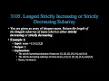 Longest Strictly Increasing or Strictly Decreasing Subarray LeetCode 3105