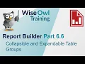 SSRS Report Builder Part 6 6 - Collapsible and Expandable Table Groups