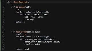 Python - Roman Numerals Helper Codewars 4KYU