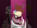 Gymnastics themed birt ay cake